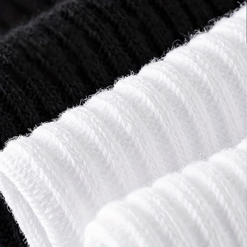 Mens Black Dress Socks Mid Calf Breathable Business Socks Pack of 6
