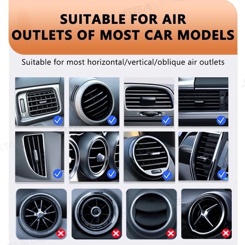 Space-Efficient Folding Air Vent Beverage Bracket