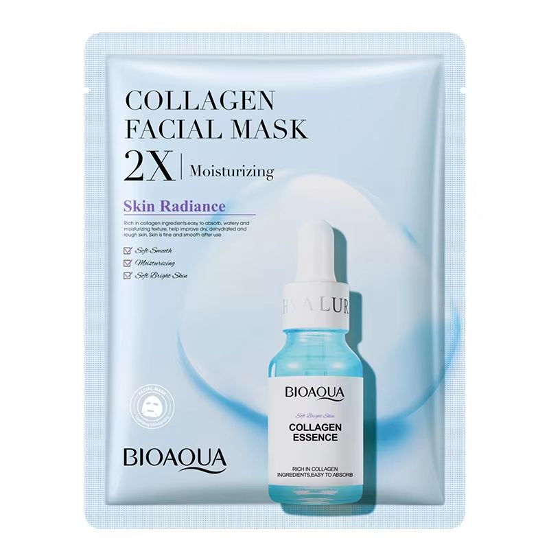 BIOAQUA 20-Pack Centella Collagen Sheet Masks Hydrating & Refreshing Facial Care