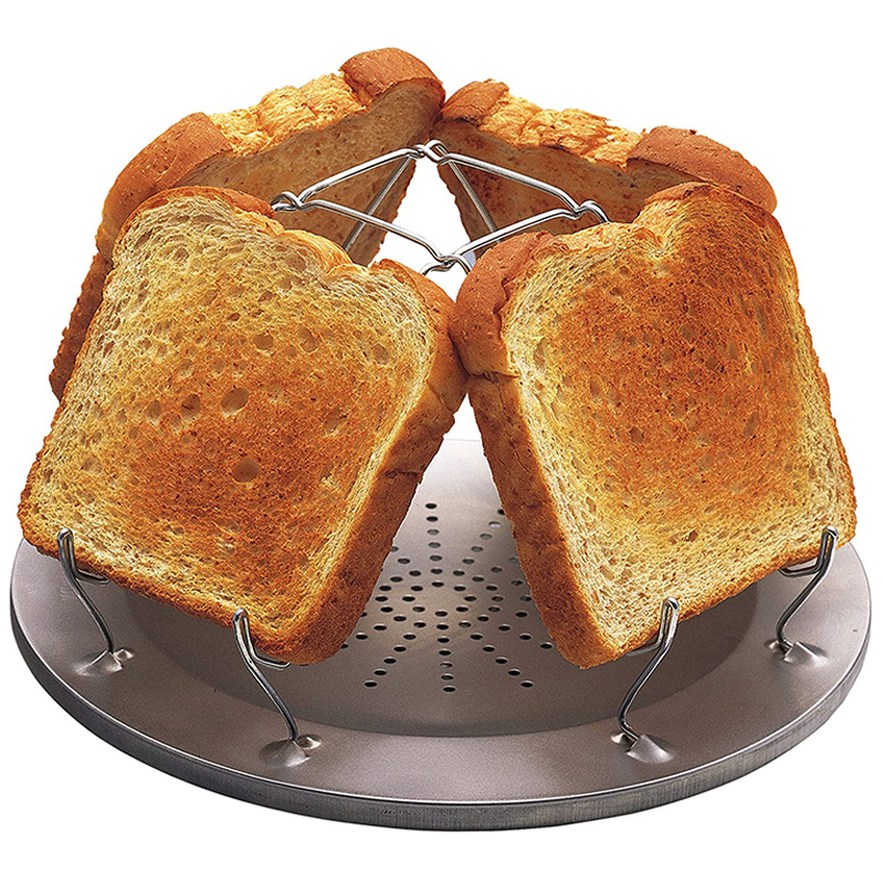 Simple Portable Stainless Steel Toast Rack Outdoor Camping Toaster