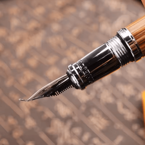 Duke Confucius Bamboo Calligraphy Fountain Pen – Classic Bent Nib Fountain Pen 1.2mm