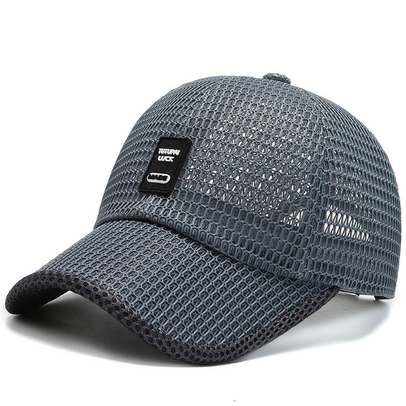 Men Mesh Baseball Cap – Breathable Summer Snapback Fishing Hat, Trucker Dad Hat