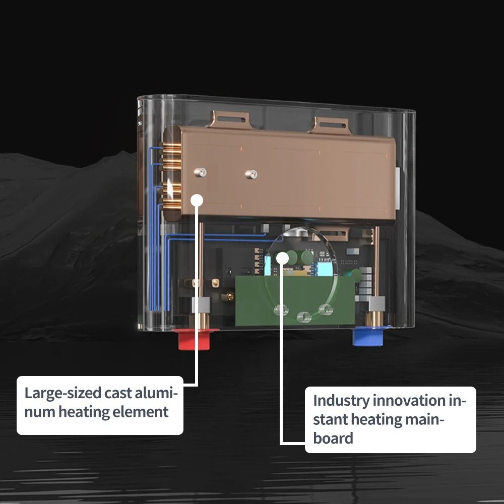 Electric Tankless Instant Water Heater with LED Display