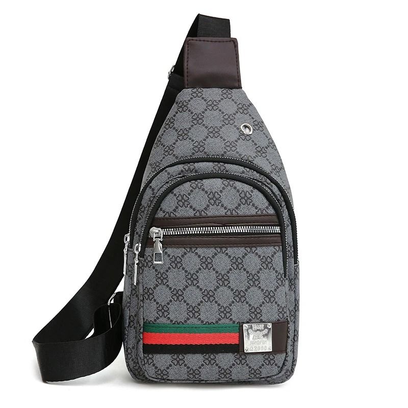 Mens Multifunction Messenger Chest Bag Casual Crossbody Shoulder Bag
