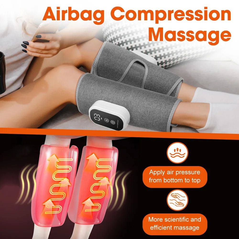 Wireless 360° Air Pressure Calf & Leg Massager with 3 Modes