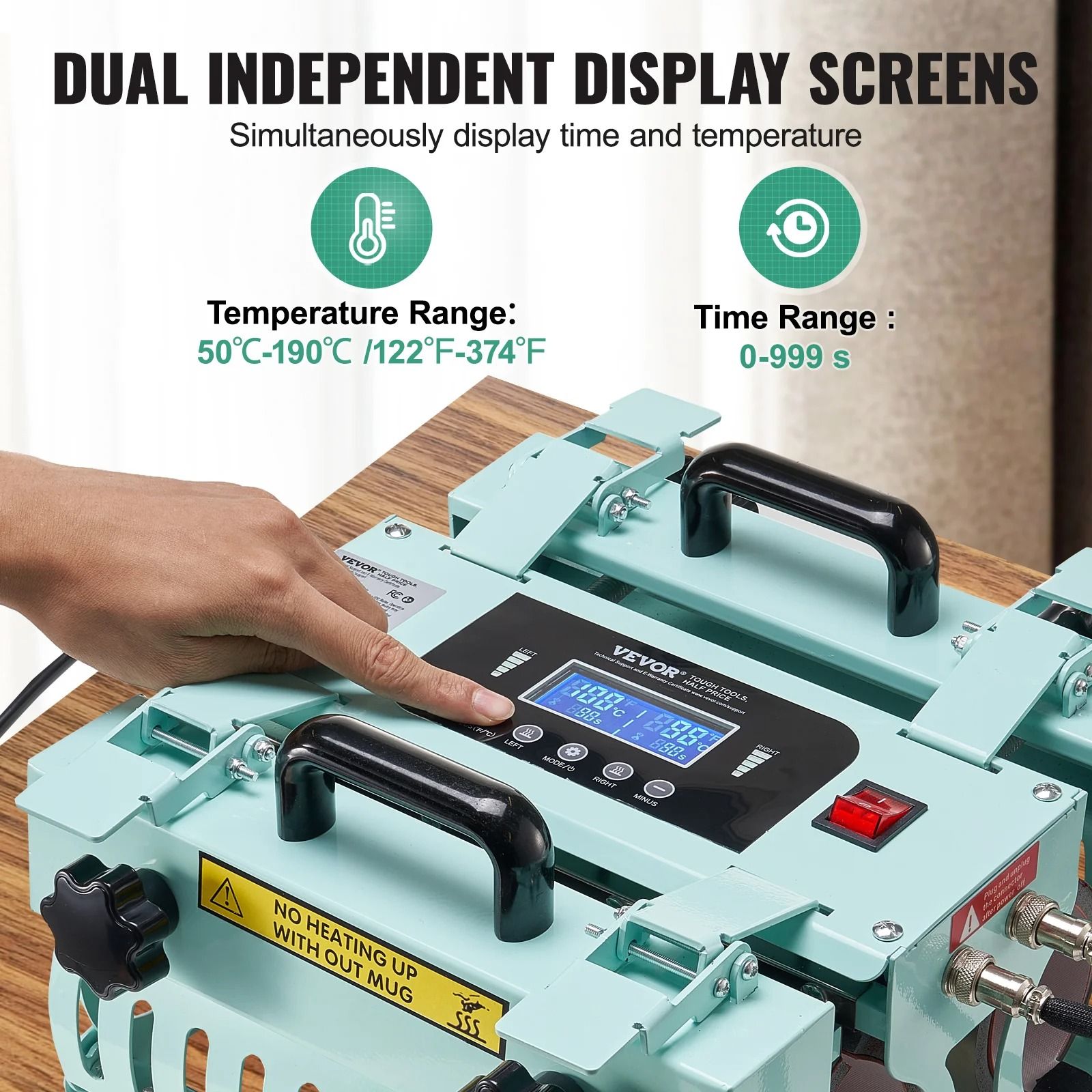 Professional Tumbler Heat Press Machine with Dual Station Heaters