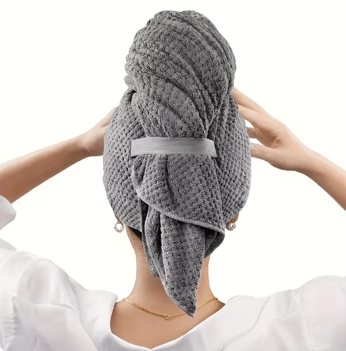 Extra Large Microfiber Hair Towel Wrap Quick Dry Ultra Absorbent Soft Turban