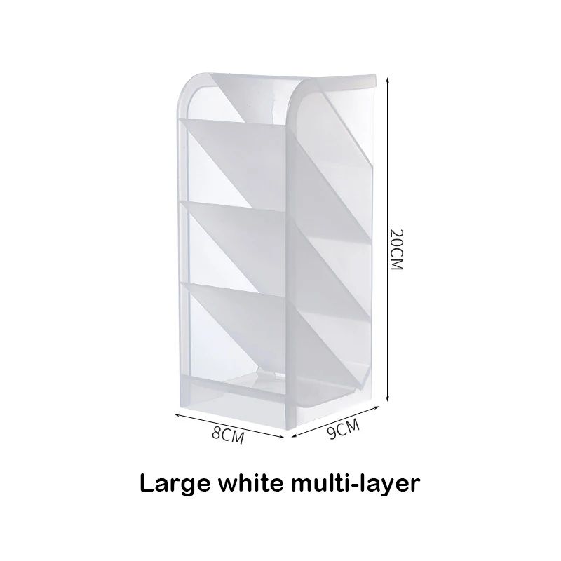 Matte Kawaii Large Capacity Desk Pen And Makeup Holder