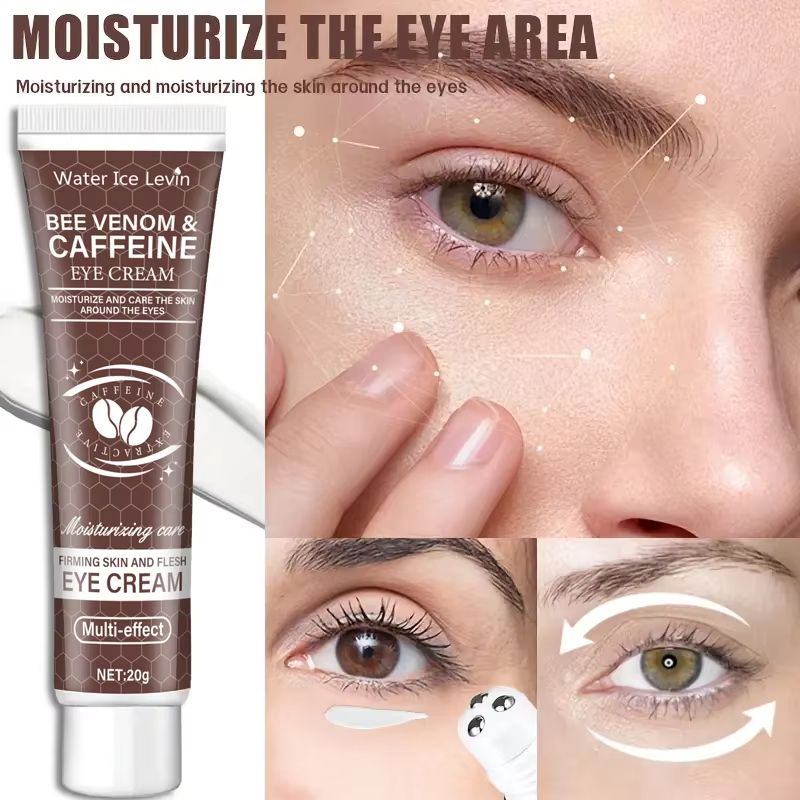 Natural Caffeine Firming Eye Cream – Moisturizing Anti-Aging Formula for Dark Circles, Puffiness & Fine Lines (20g)