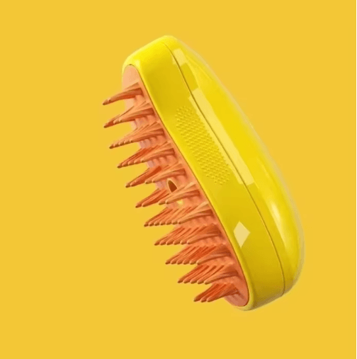 Cute Pink Silicone Pet Steam Massage Brush Floating Hair Bath and Grooming Comb
