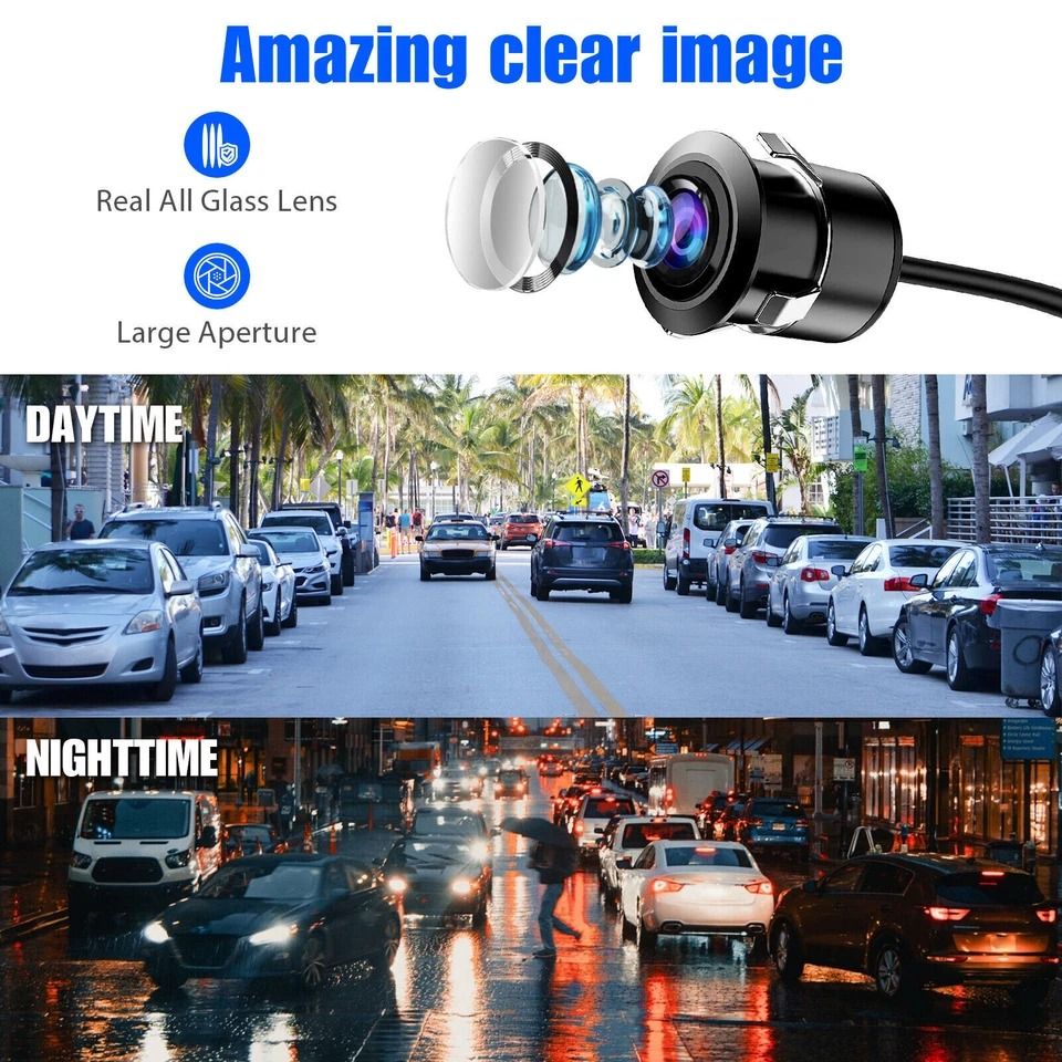 Car Backup Camera with Night Vision Front/Rear View Parking Camera