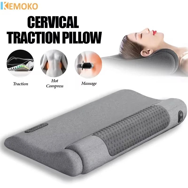 Electric Neck Massage Pillow with Shiatsu and Heating Options