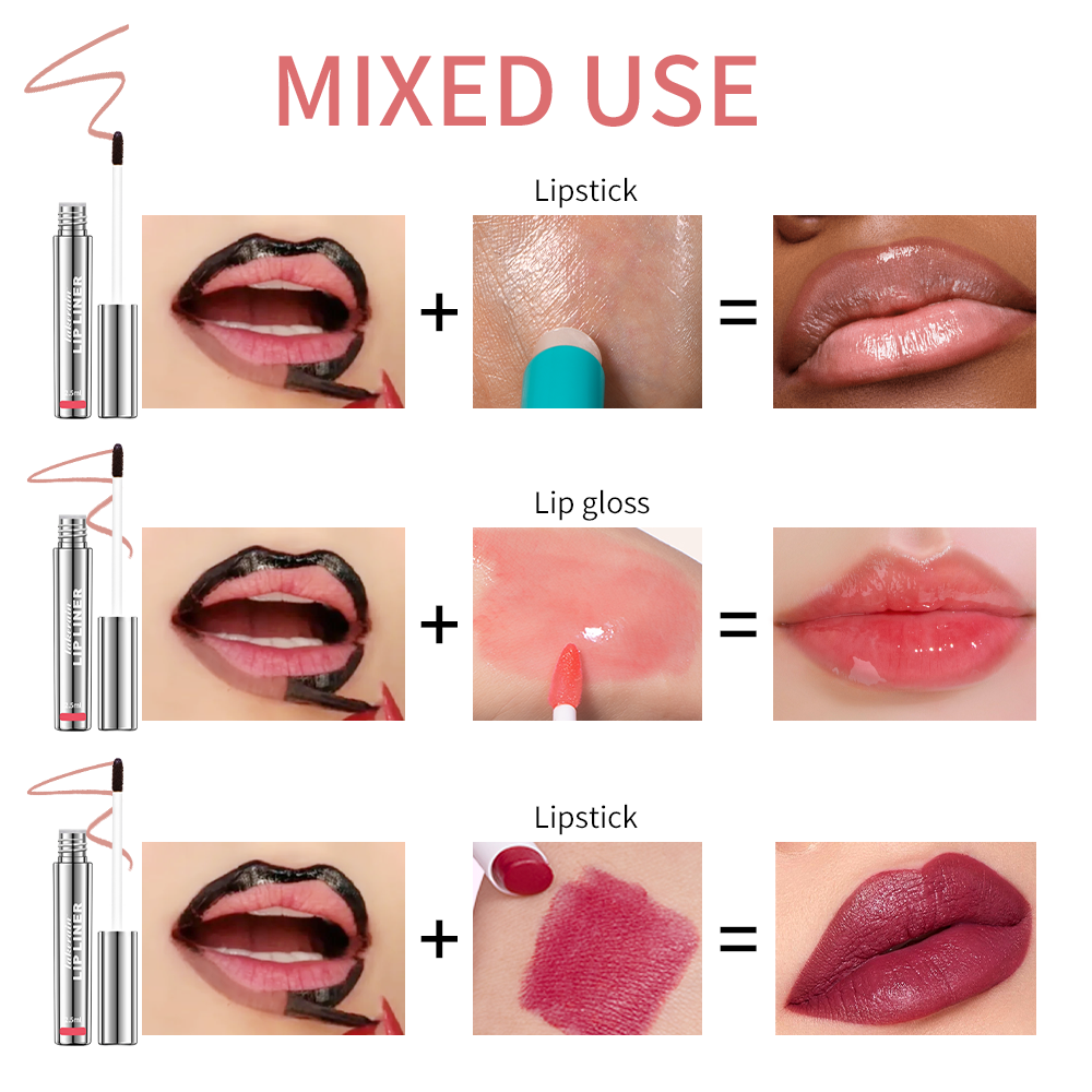 Peel Off Enhance Lip Liner, Highly Pigmented Matte Lip Tattoo Long Lasting Lip Stain, Waterproof Transfer Proof Lipstick