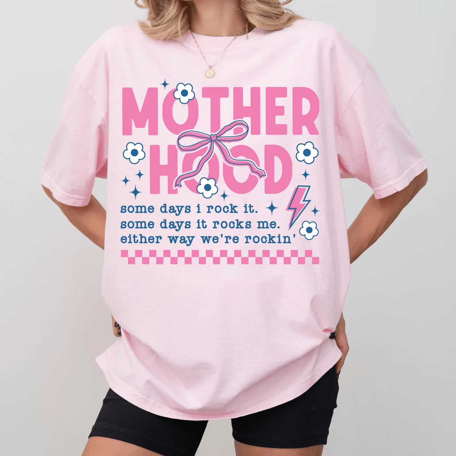 Retro Motherhood Shirt Comfort Colors Cool Mom Life Mothers Day Gift Tee