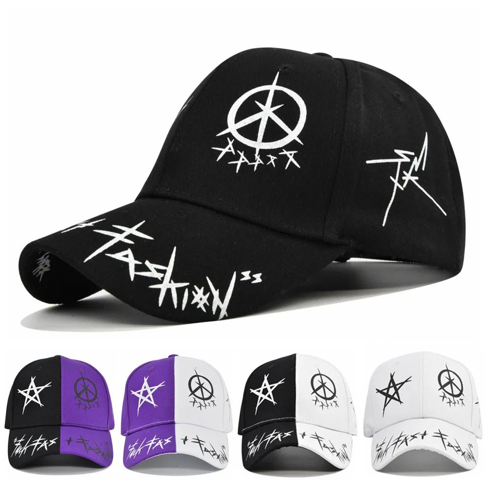 Graffiti Letter Patchwork Snapback Baseball Cap