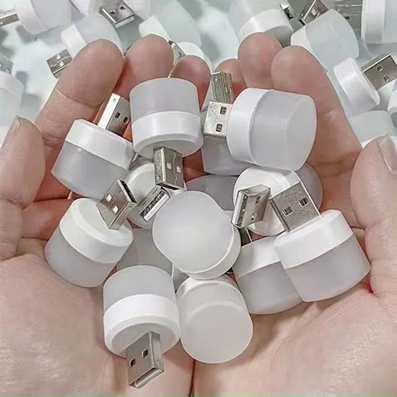 Night Light Warm White, Eye Protection LED Lamp for Reading, USB Plug Computer Mobile Power Charging