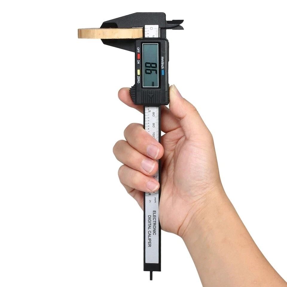 Digital Caliper with LCD Display Lightweight Carbon Fiber Measuring Tool