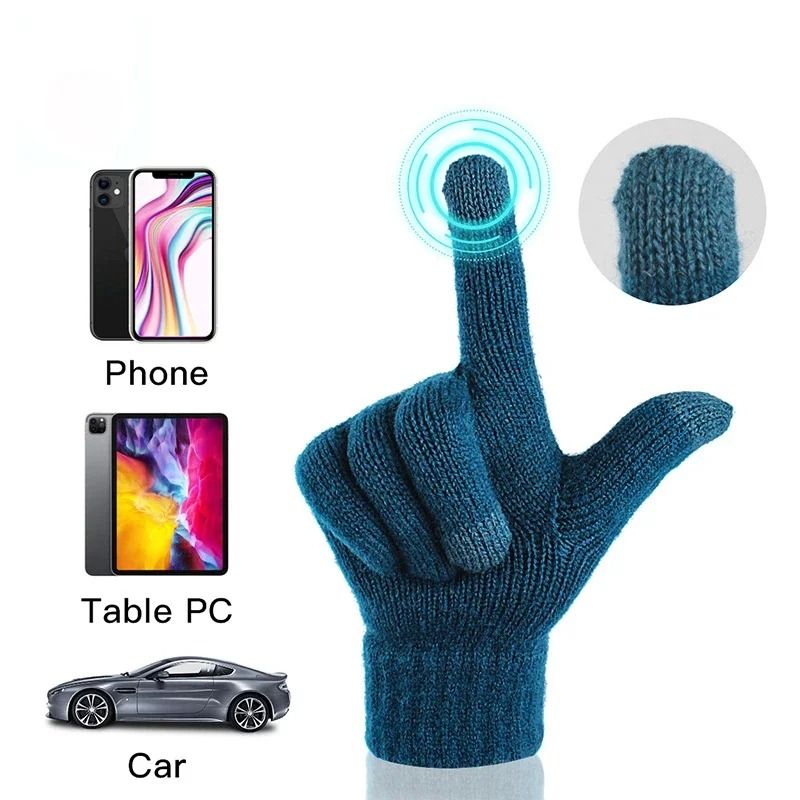 Warm Thermal Touchscreen Gloves Windproof Fleece Lined Winter Cycling Gloves