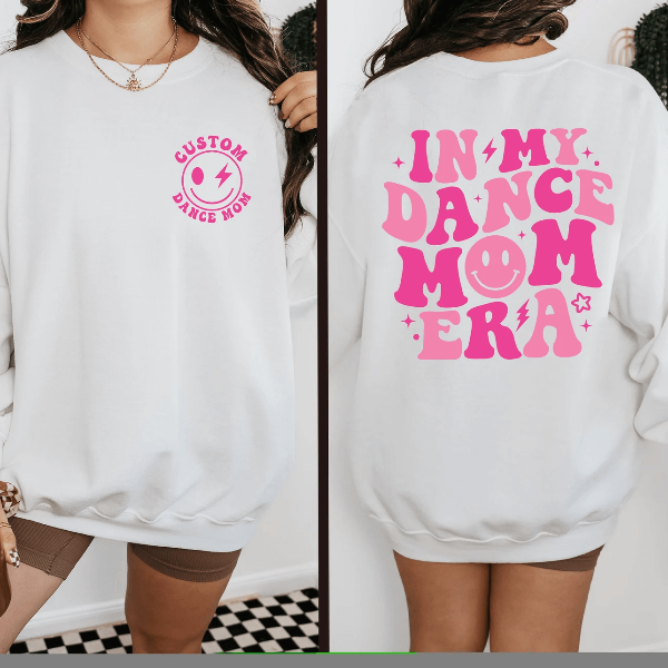 Personalized Dance Mom Era Sweatshirt Custom Ballet Mom Hoodie Gift