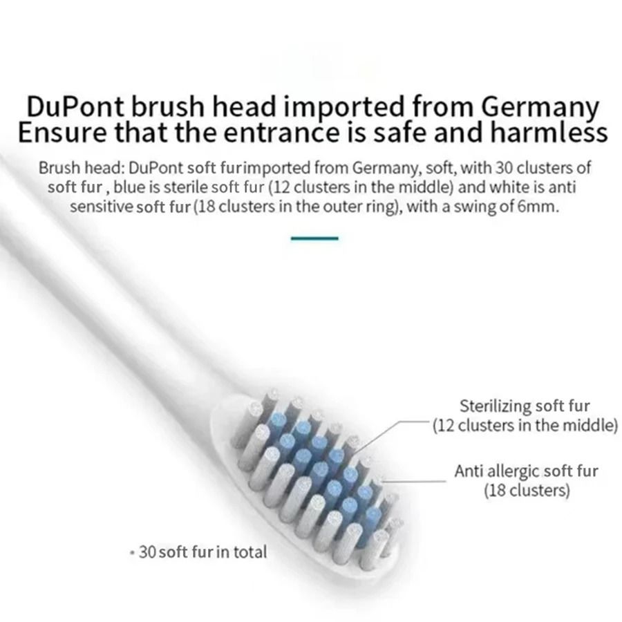 Electric Ultrasonic Toothbrush Six Speed Mode USB Charging Waterproof Adult Tooth Cleaner Couple Set