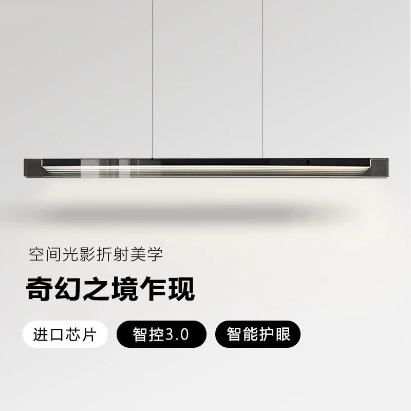 Modern Linear Glass Pendant Light Bar for Dining Table and Kitchen Island Ceiling Lighting