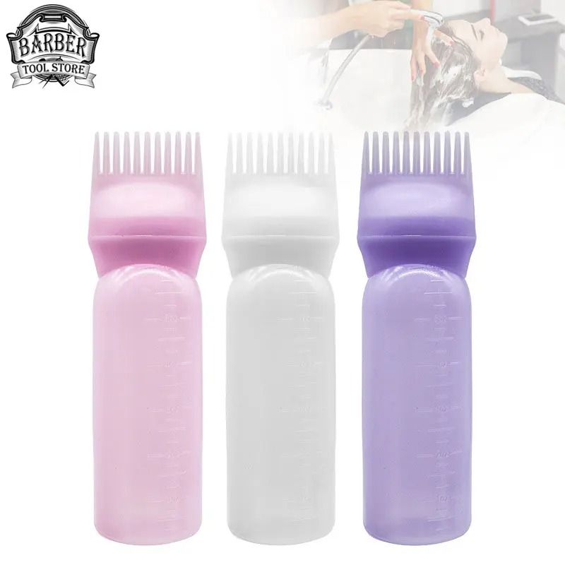 Hair Dye Applicator Bottle with Comb Salon Hair Oil Applicator Bottle for Easy Coloring