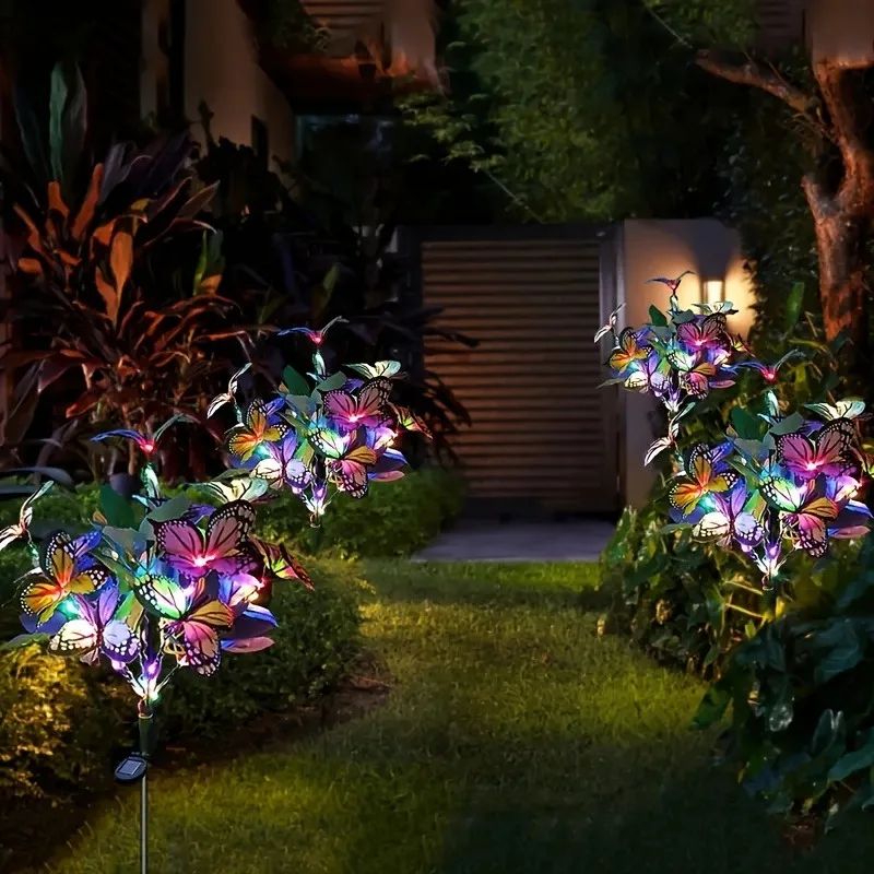 Solar Butterfly Tree Garden Light – Multi-Color Outdoor Solar Yard & Patio Decor