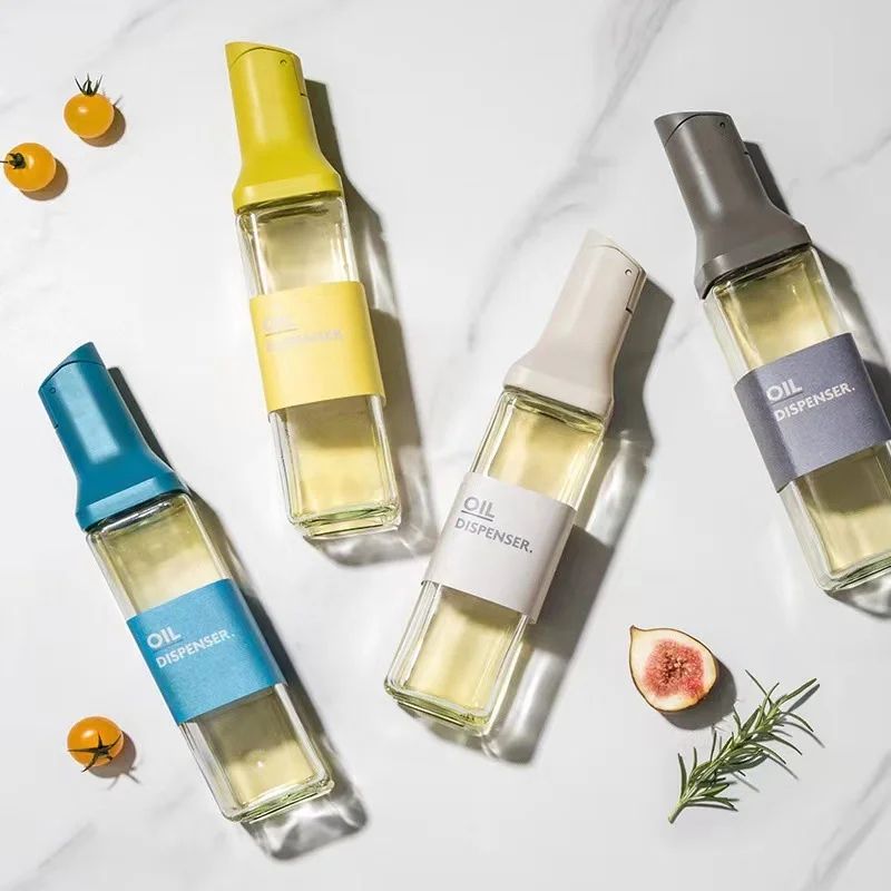500ml Glass Oil Dispenser Bottle Leak Proof Kitchen Container