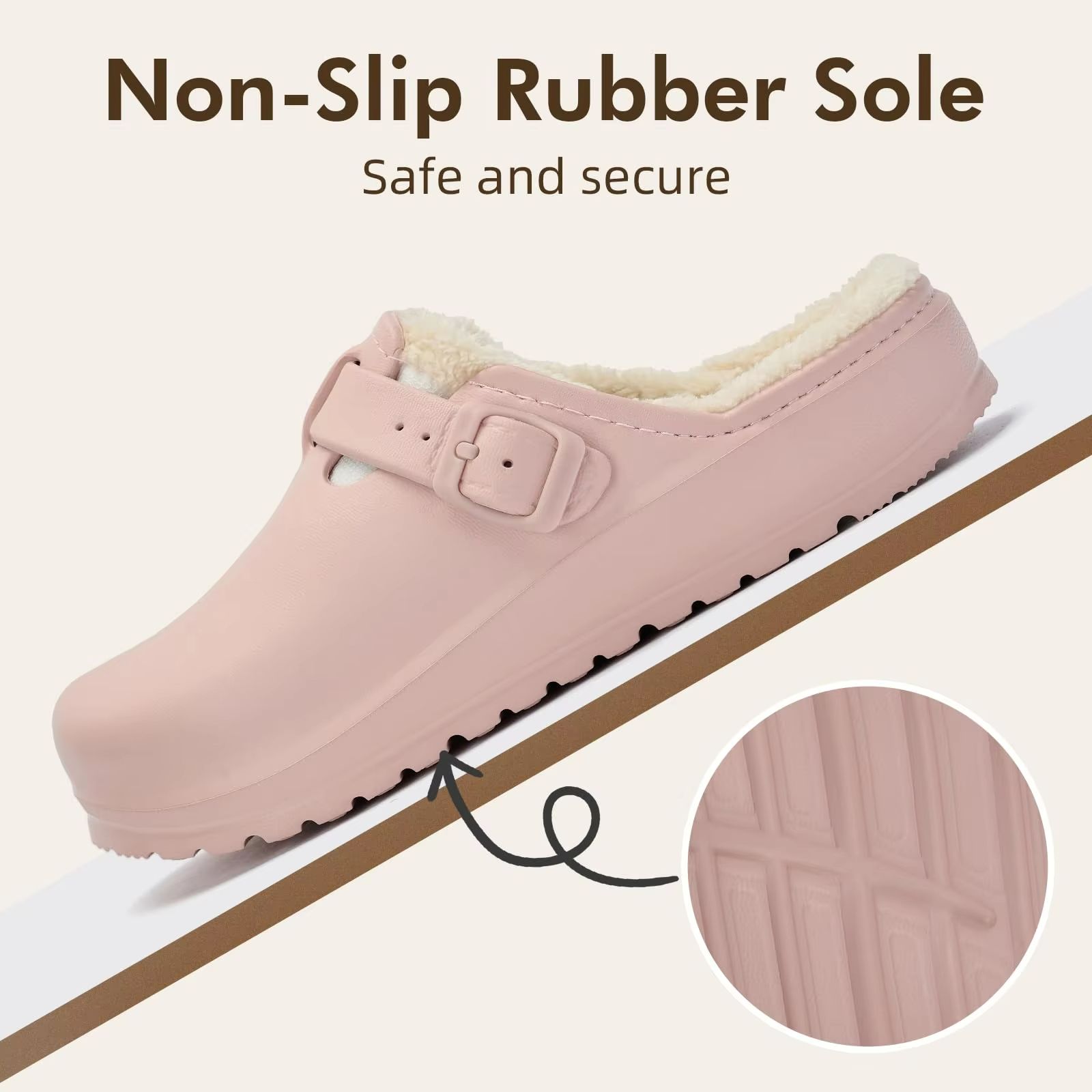 CozyGuard Waterproof Fur Slippers – Plush Lined, Anti-Slip Garden Shoes