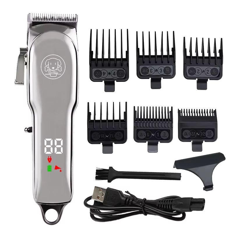 Professional Pet Grooming Clipper – Quiet Dog Hair Trimmer and Cat Shaver with Complete Grooming Kit