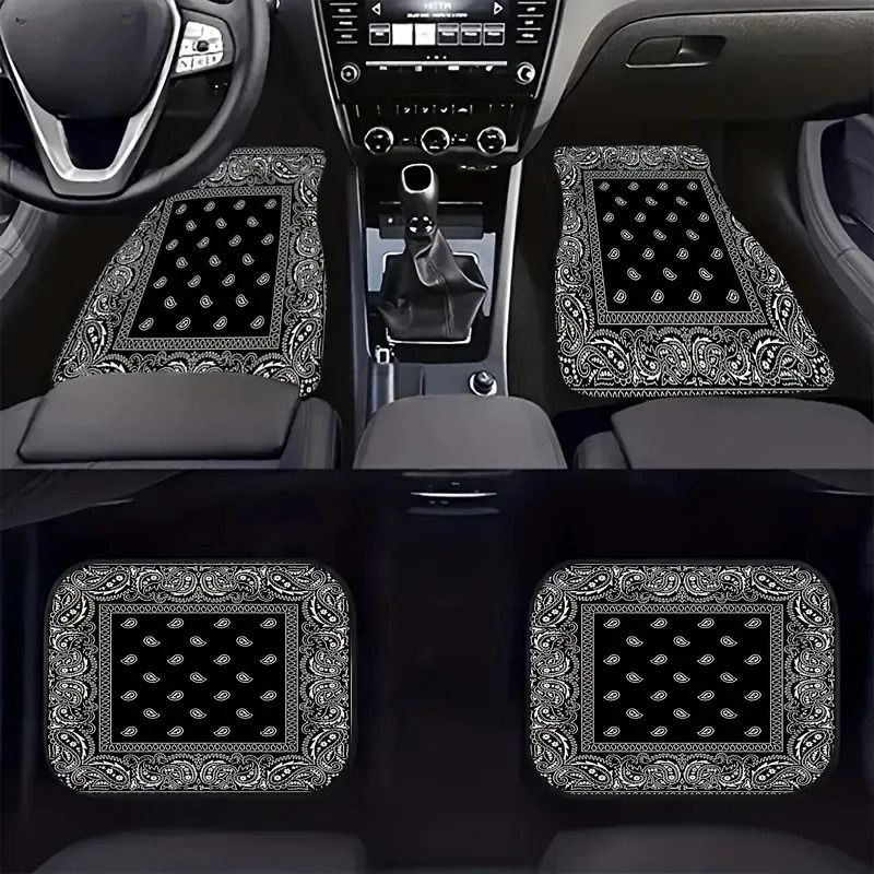 Universal Floor Shield – 4-Piece Anti-Slip Car Mat Set