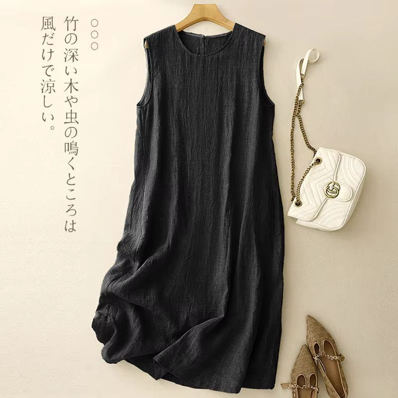 LinenEase Japanese-Inspired Cotton-Linen Sundress