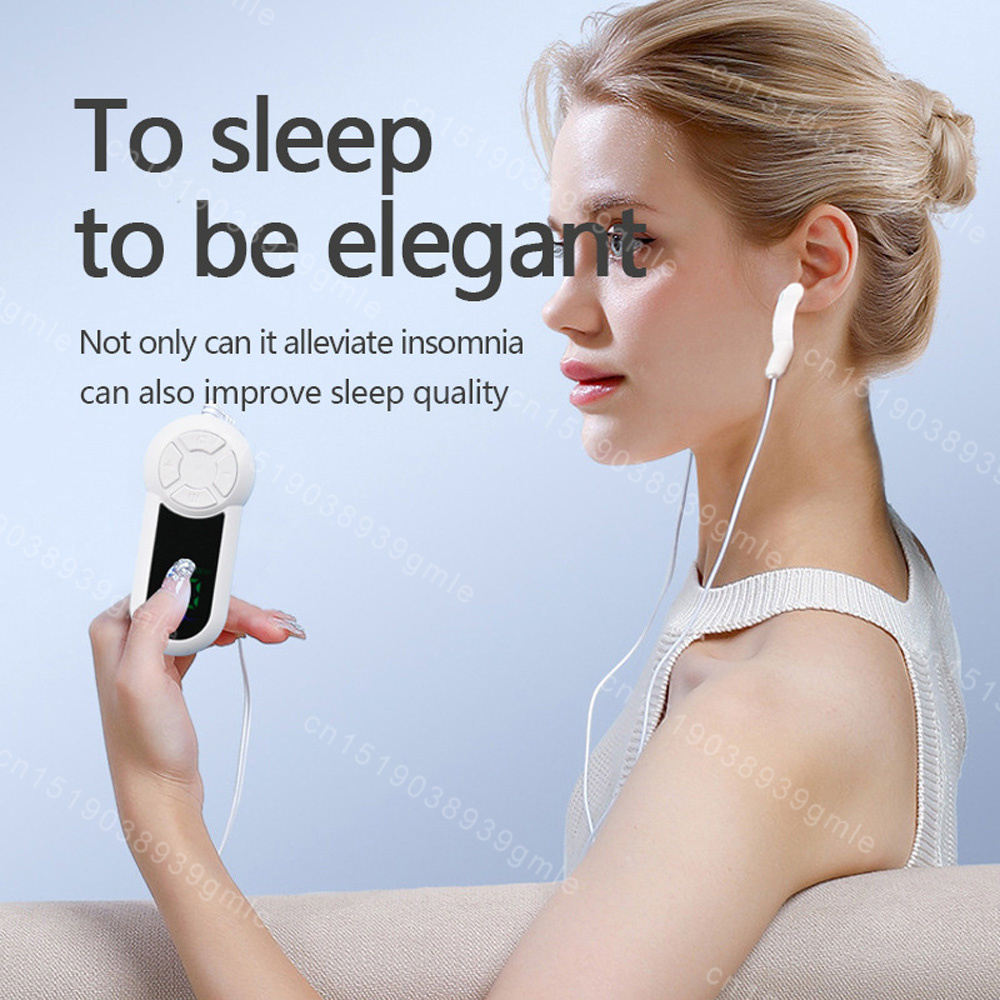 Sleep Aid Device, Ear Clip Type Anxiety Relief, Stimulation Therapy, Fast Sleep Instrument for Migraine and Insomnia