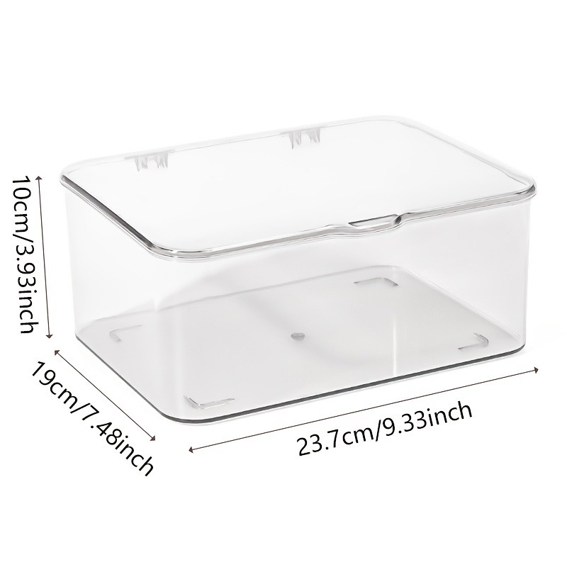 Clamshell Storage Organizer Box for Home, Office Essentials, Multi-Purpose Stationery Organizers
