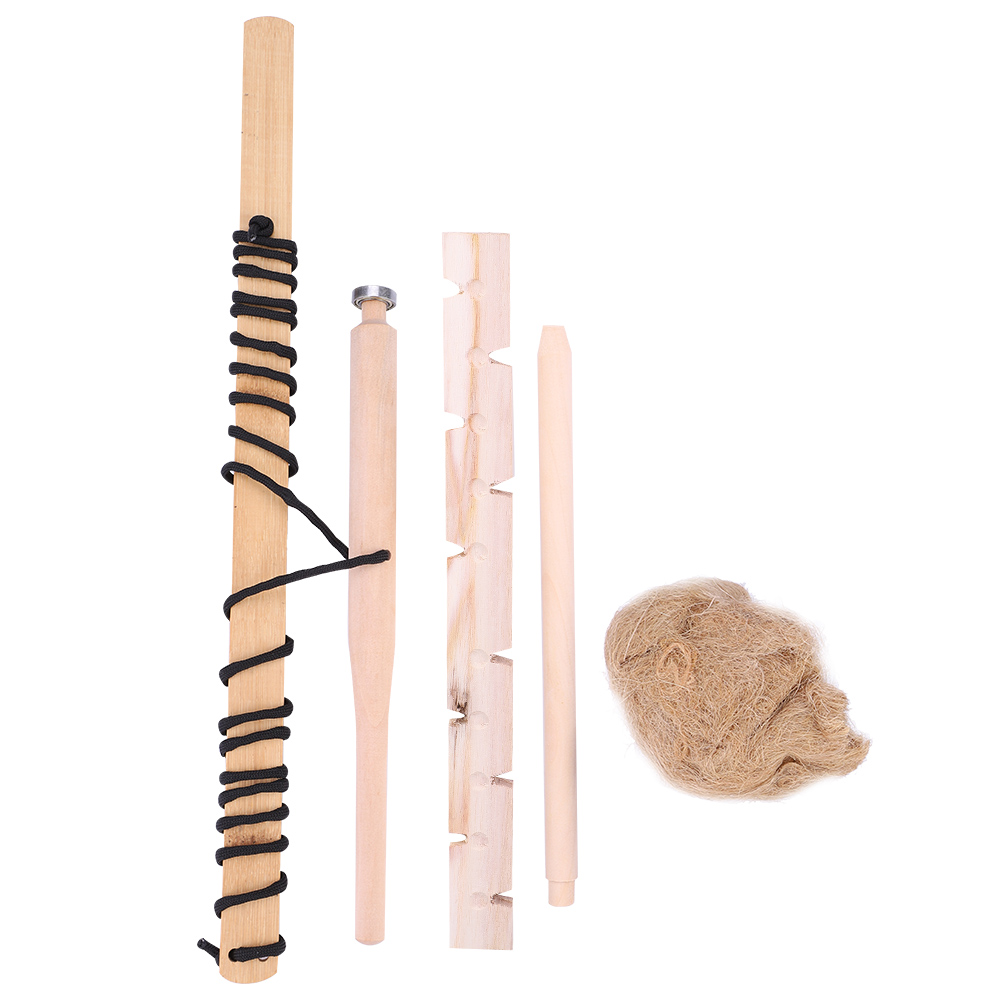 Survival Fire Starter Kit for Outdoor Camping and Emergency Use Wood Drilling Fire Making Tool
