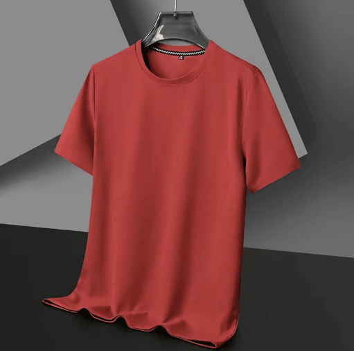 Mens Waffle Knit T Shirt Cotton Round Neck Casual Summer Top