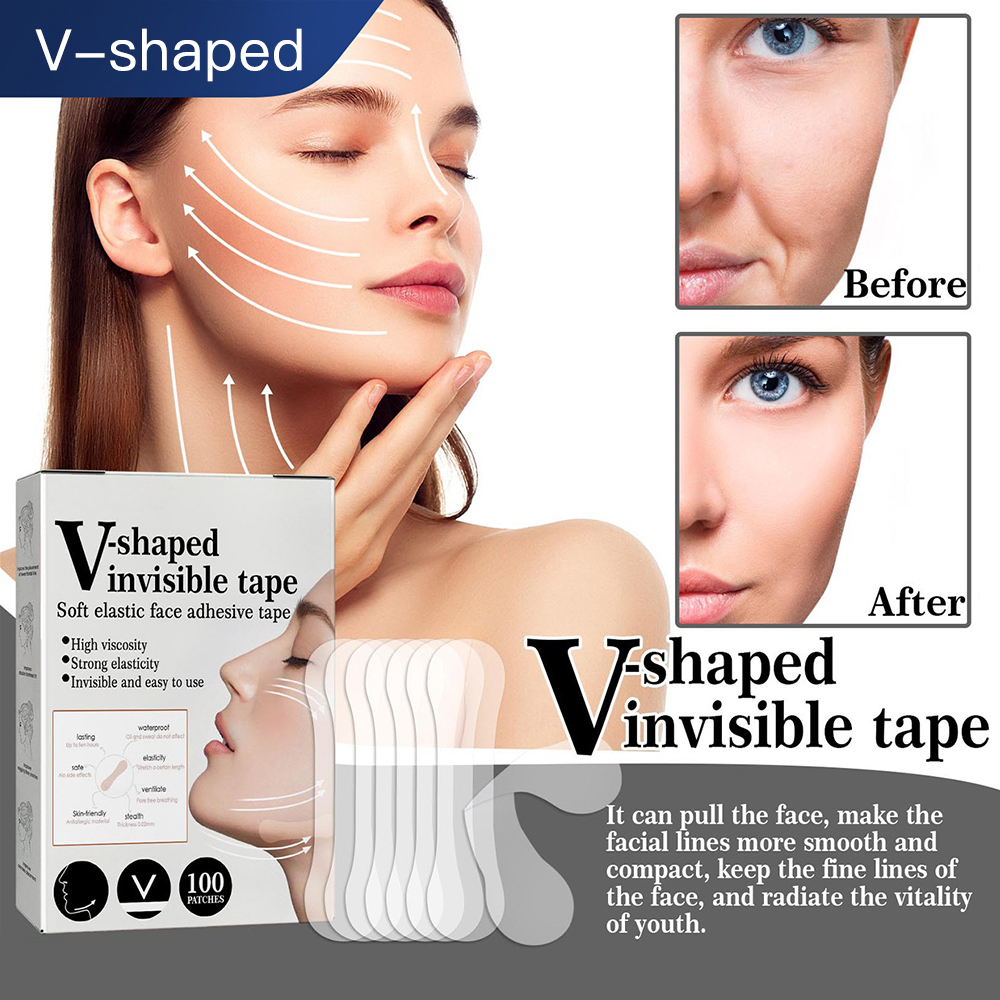 Thin Face Sticker Invisible Face Lift Patch, Breathable Anti-Wrinkle Chin Lift Patch for Skin Care