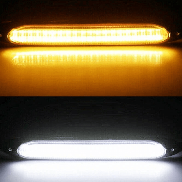 LED Daytime Running Light Strips for Cars, Sequential Flow Turn Signal Lamp, Waterproof LED Strip Headlight