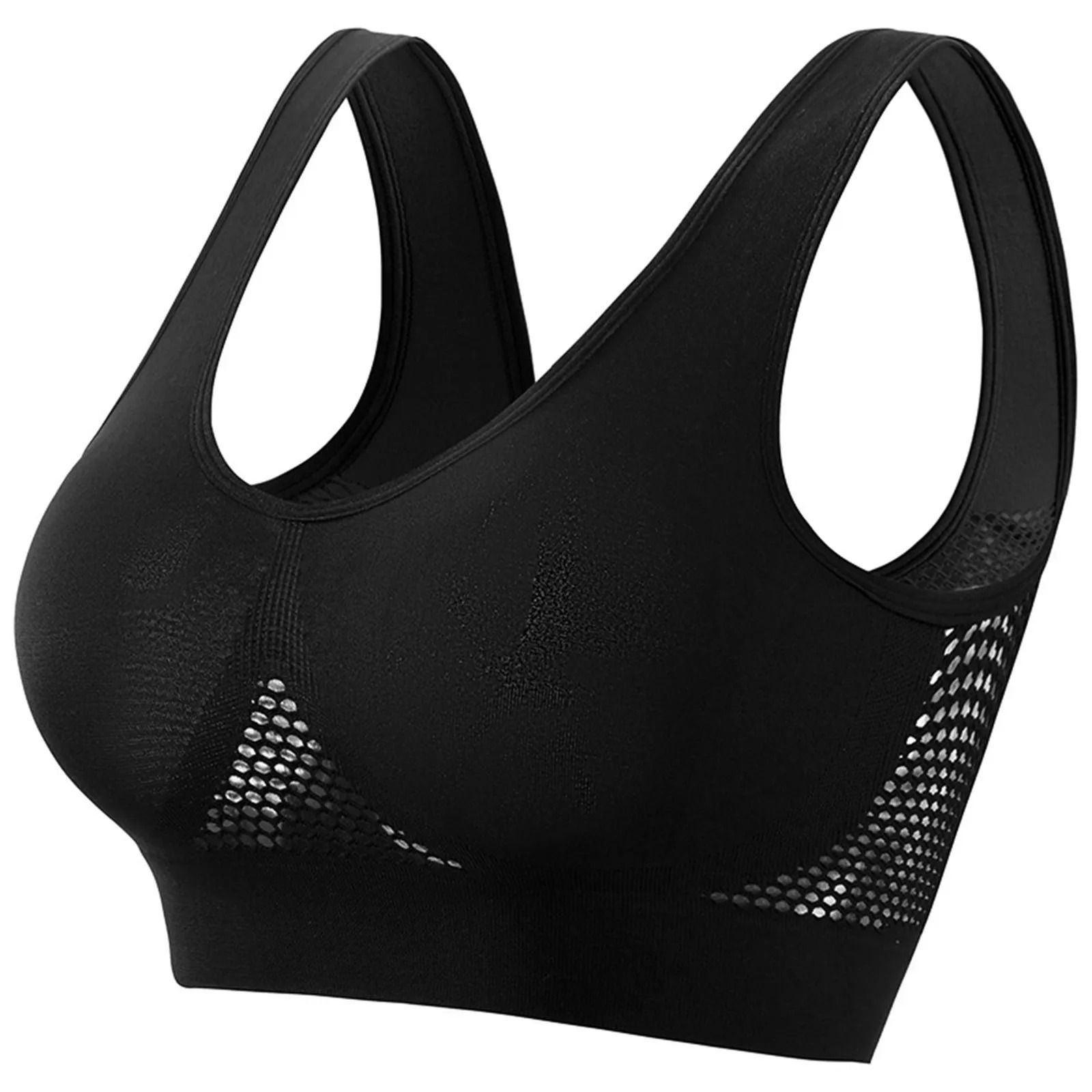 Womens Shockproof Sports Bra With Soft Support And Anti-Sagging Design