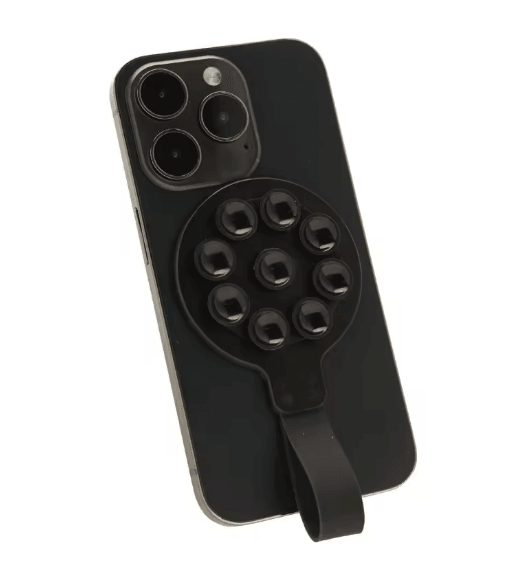 Magnetic Phone Holder Silicone Grip Stand with Strong Suction