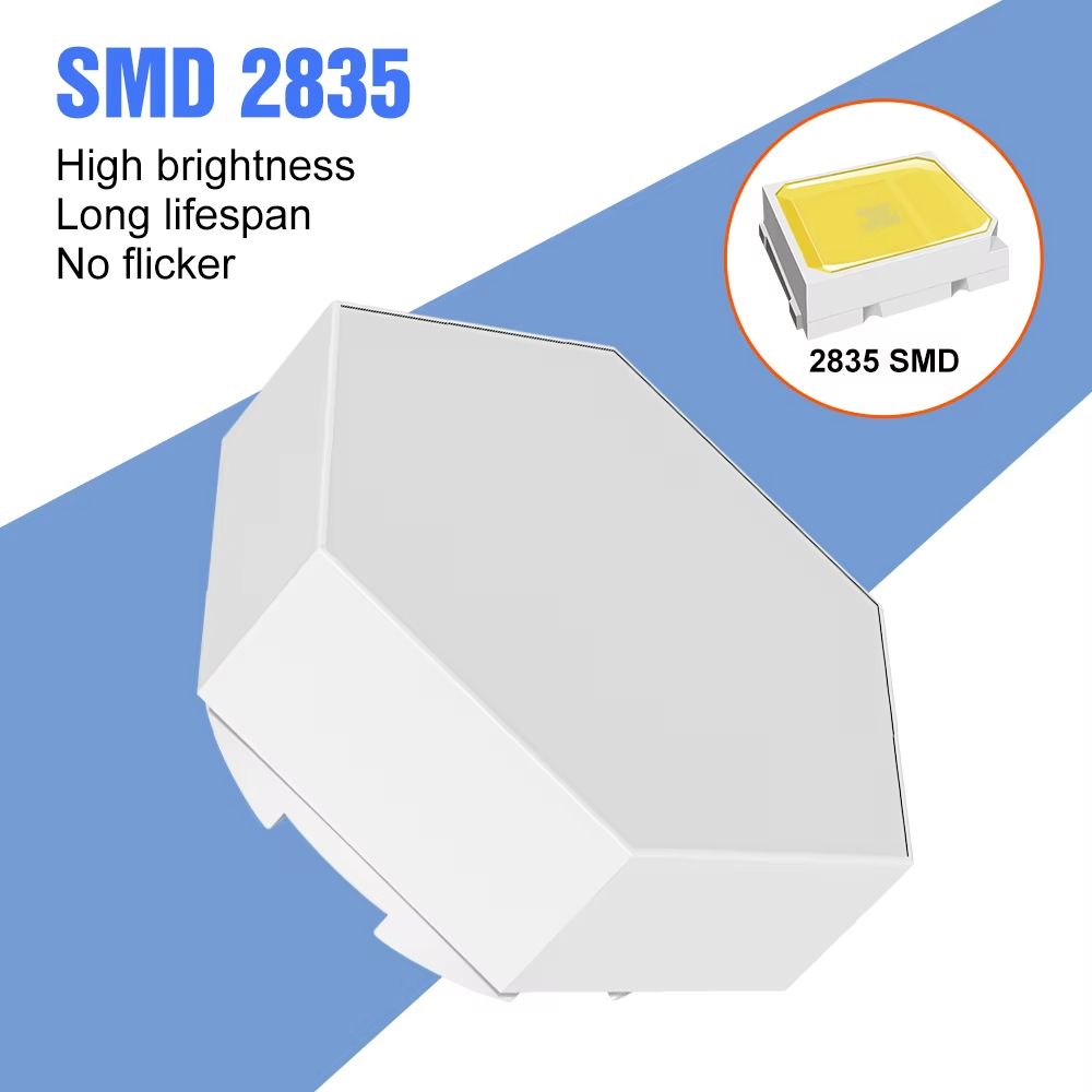 Modular Hexagon LED Wall Lights – USB-Powered Touch Dimming Night Light Panels for Bedroom & Creative Decor