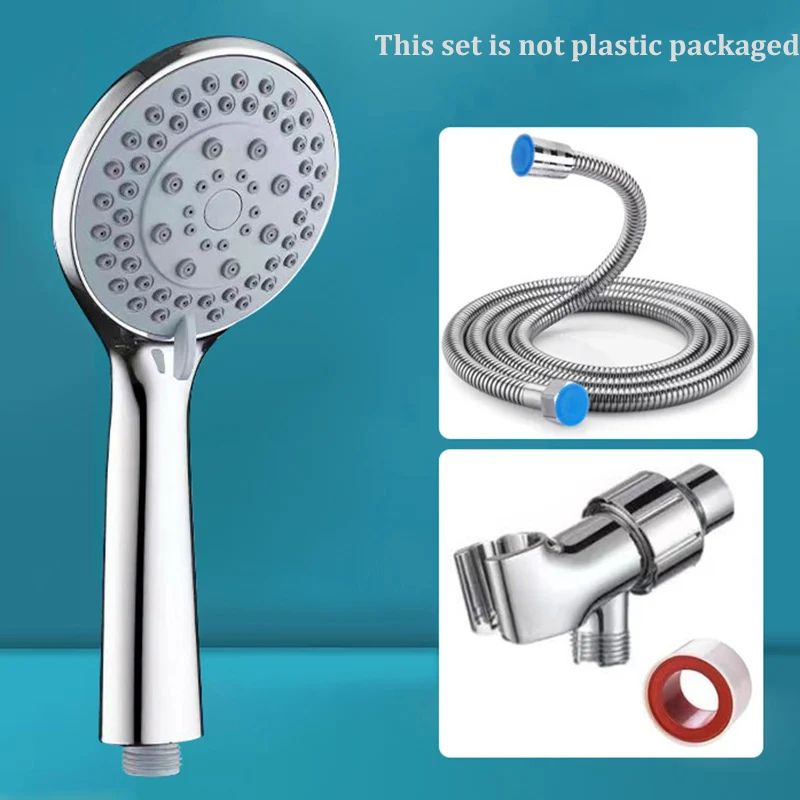 High Pressure Handheld Shower Head 5 Mode Adjustable Large Water Outlet