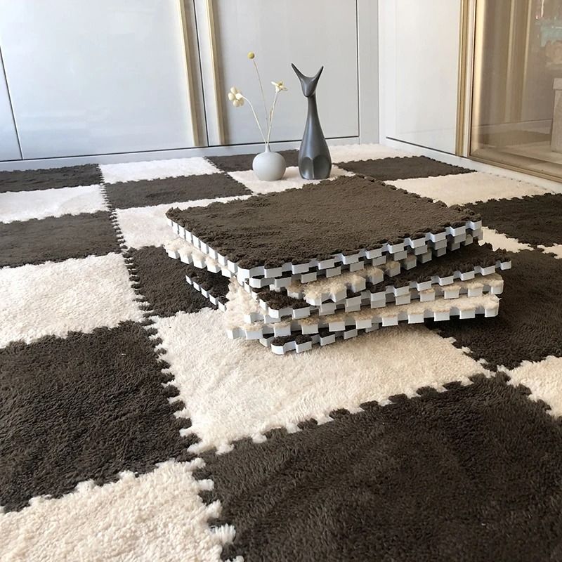 Soft Plush Interlocking Baby Play Mat Floor Tiles for Safe Play