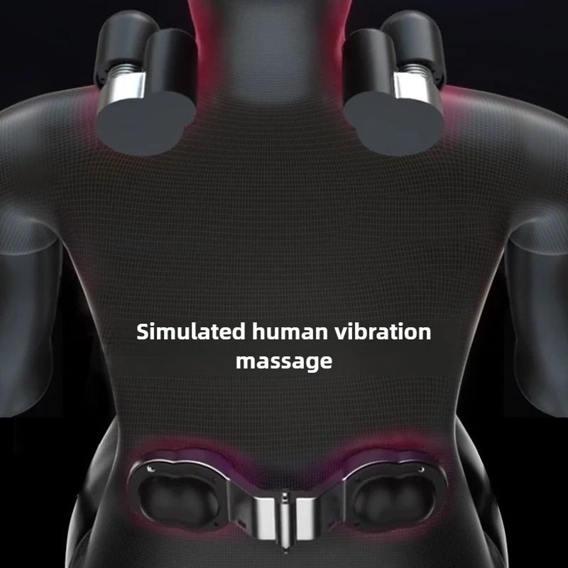 Memory Foam Car Vibration Massage Cushion – Lumbar Support and Cervical Neck Pillow Set for Office and Car Seats