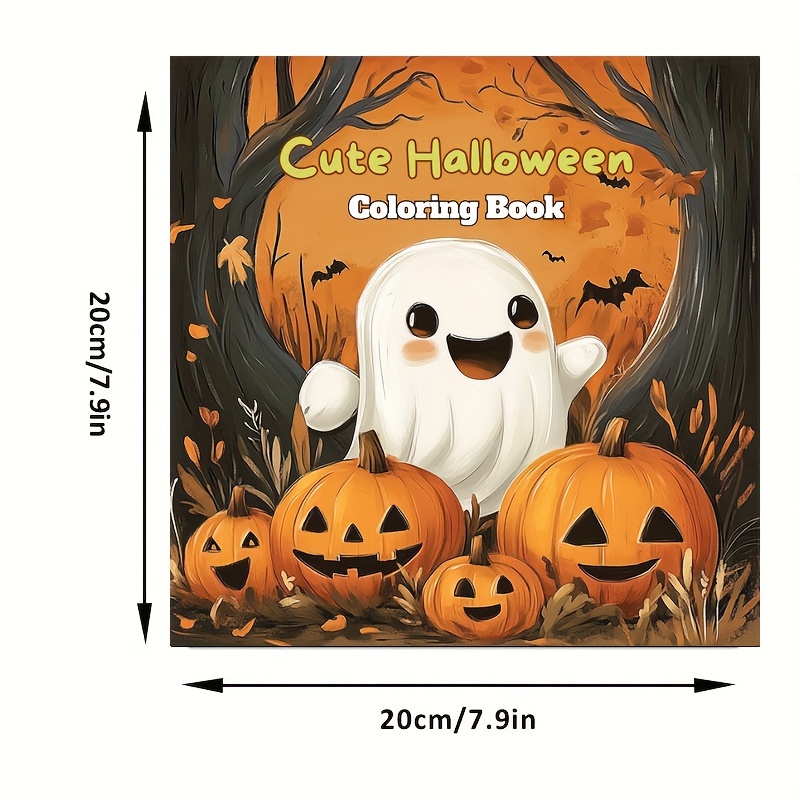 Halloween Coloring Book for Adults, Stress Reduction Colouring Book for Relax, Mood Reduction