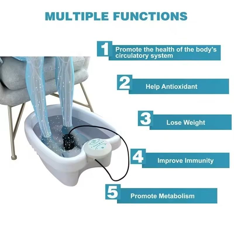 Electric Foot Detox Hydrotherapy Bath with Massage and Ion Cleanse