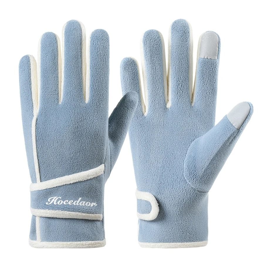 Thermal Velvet Insulated Windproof Riding Gloves