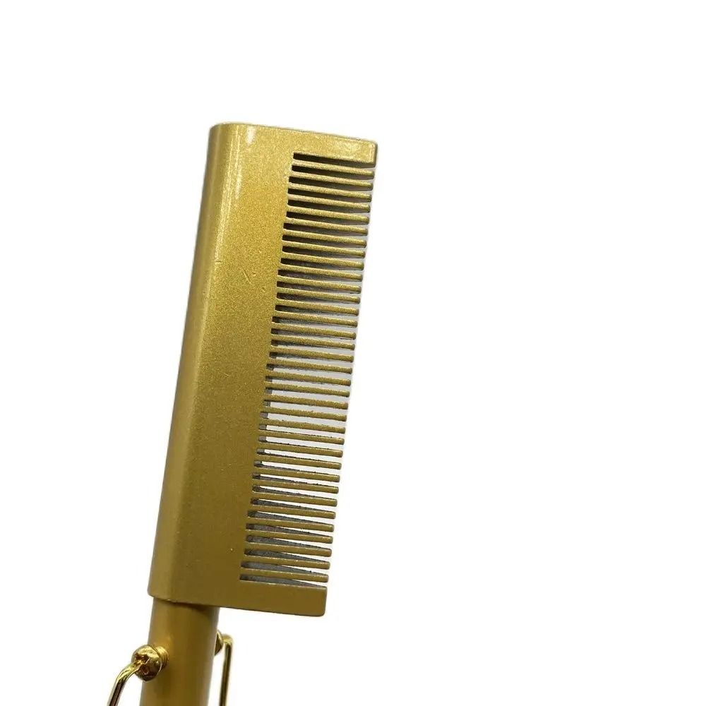 Electric Hot Comb Hair Straightener Fast Heating Pressing Comb Brush