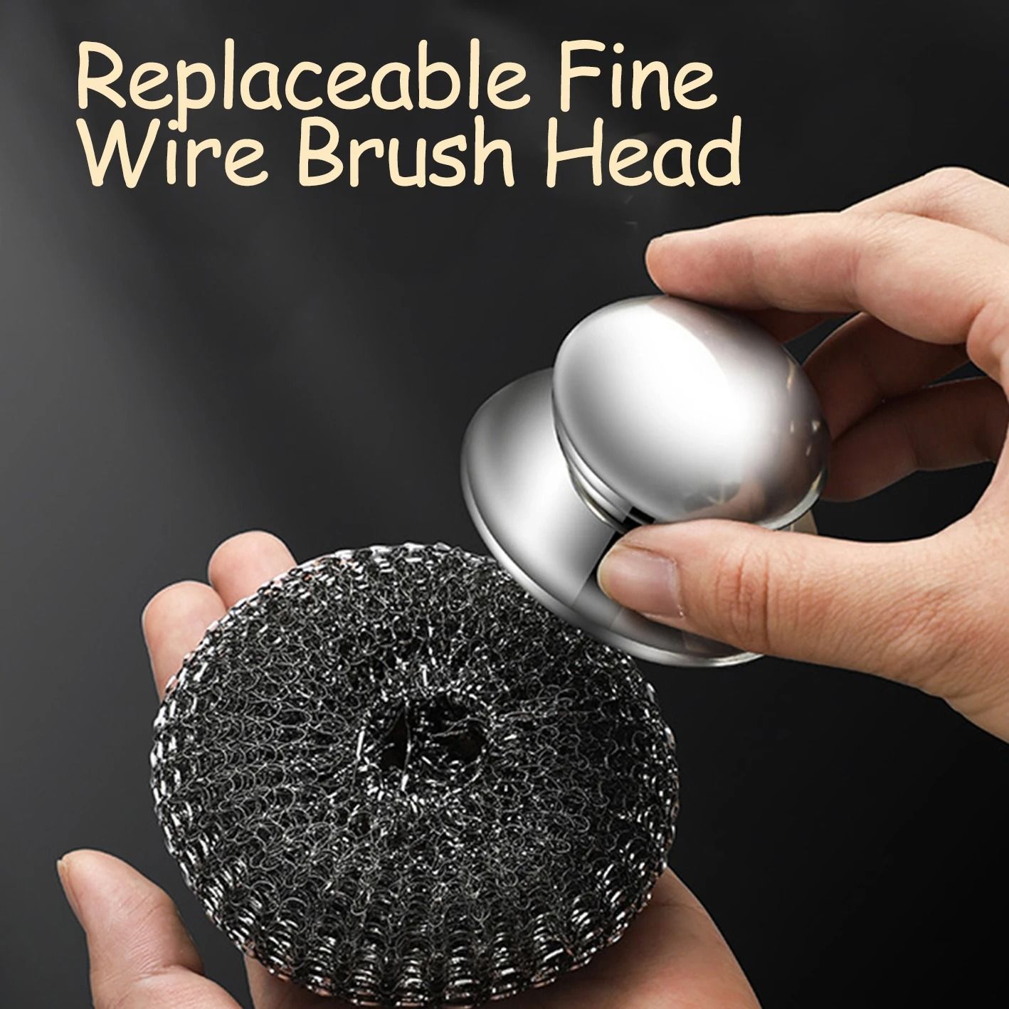 Steel Wool Scrubber With Handle