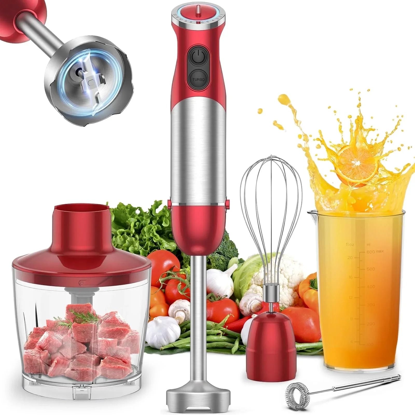 Handheld 5 in 1 Multi Purpose Kitchen Blender 1000 Watt